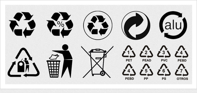 Los símbolos del reciclaje y su significado - Embutidos Luis Gil