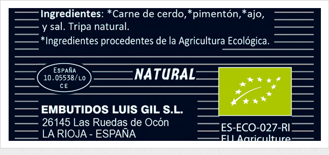 etiquetado de los productos ecológicos